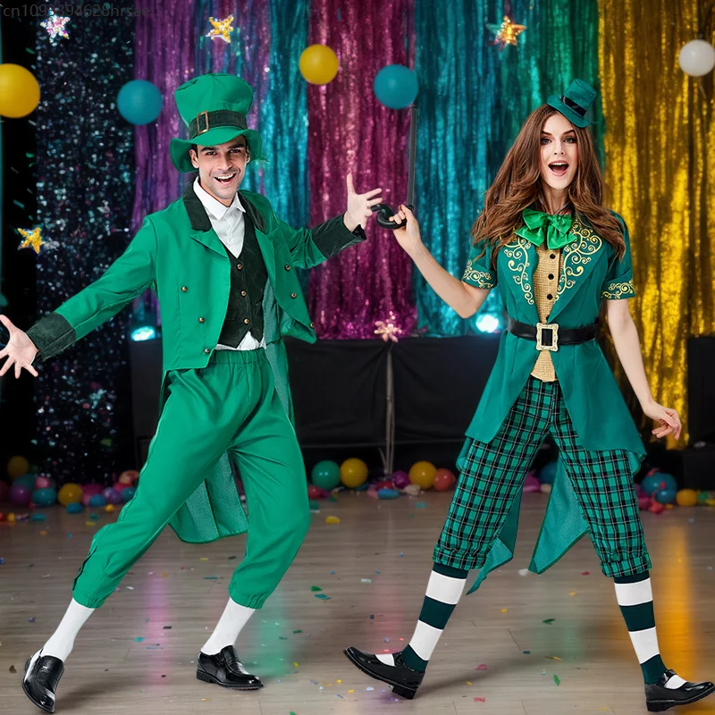 Ирландский костюм Святого Патрика для взрослых, зеленый Лепрекон, костюм эльфа, Ирландии, семейный костюм для косплея, карнавальный костюм для вечеринки, 2026
Ирландский костюм Святого Патрика для взрослых, зеленый Лепрекон, костюм эльфа, Ирландии, семейный костюм для косплея, карнавальный костюм для вечеринки, 2026