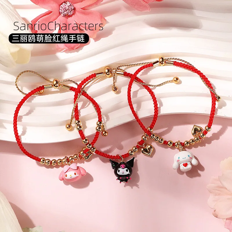 Аксессуары для браслета Sanrio Kuromi Melody, подарок, ручная работа, веревка, простой браслет для студентов, изящные украшения для рук
Аксессуары для браслета Sanrio Kuromi Melody, подарок, ручная работа, веревка, простой браслет для студентов, изящные украшения для рук