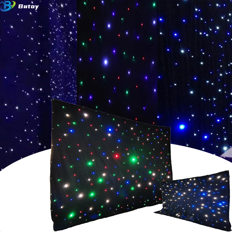 Customize LED Background Cloth DMX Control Star Starry Sky Curtain LED Star Cloth for Birthday Party Wedding DJ Stage Wall Decor
Customize LED Background Cloth DMX Control Star Starry Sky Curtain LED Star Cloth for Birthday Party Wedding DJ Stage Wall Decor
