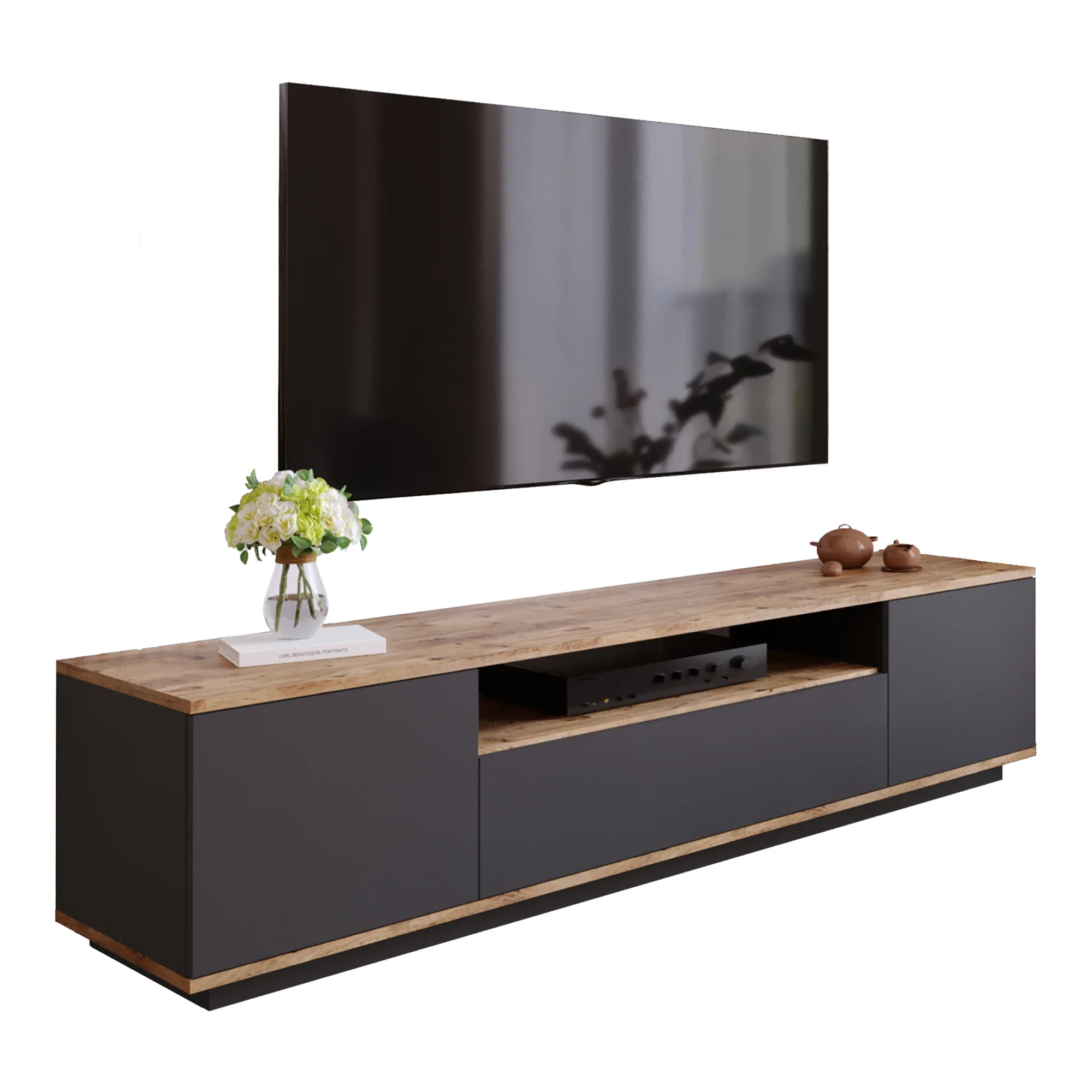 Simple Design Wooden Luxury Modern Design TV Stand Unit Wall Mounted Living Room TV Cabinet
Simple Design Wooden Luxury Modern Design TV Stand Unit Wall Mounted Living Room TV Cabinet