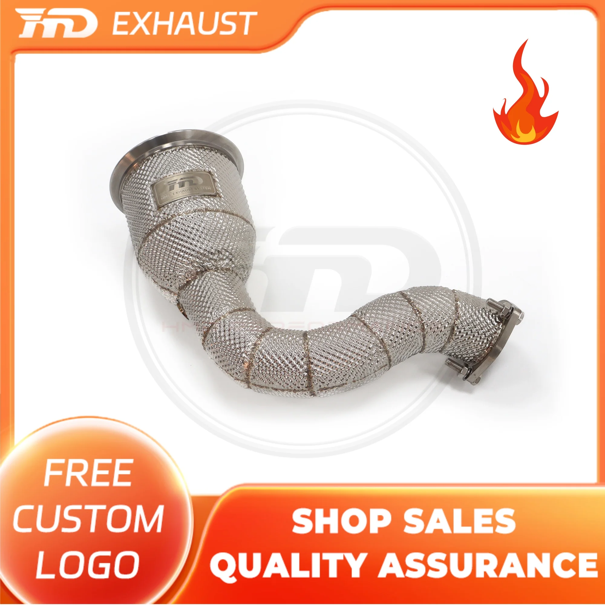 HMD Hot sale Stainless steel Downpipe For Porsche Cayenne 9Y0 3.0T With Heat Shield High Flow Performance Exhaust System
HMD Hot sale Stainless steel Downpipe For Porsche Cayenne 9Y0 3.0T With Heat Shield High Flow Performance Exhaust System