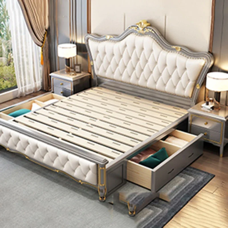 Luxury Queen Double Bed Modern King Drawers Twin Frame Double Bed Kids Girl Boys Letti Matrimoniali Furniture For Bedroom
Luxury Queen Double Bed Modern King Drawers Twin Frame Double Bed Kids Girl Boys Letti Matrimoniali Furniture For Bedroom
