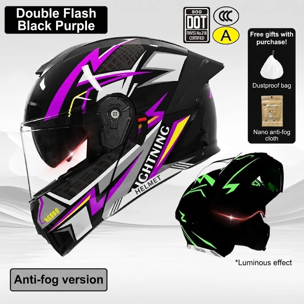 2026 Professional DOT Certified Modular Flip Full Face Motorcycle Sports Helmet, ABS Material Built-In Dual Lens for Riding
2026 Professional DOT Certified Modular Flip Full Face Motorcycle Sports Helmet, ABS Material Built-In Dual Lens for Riding