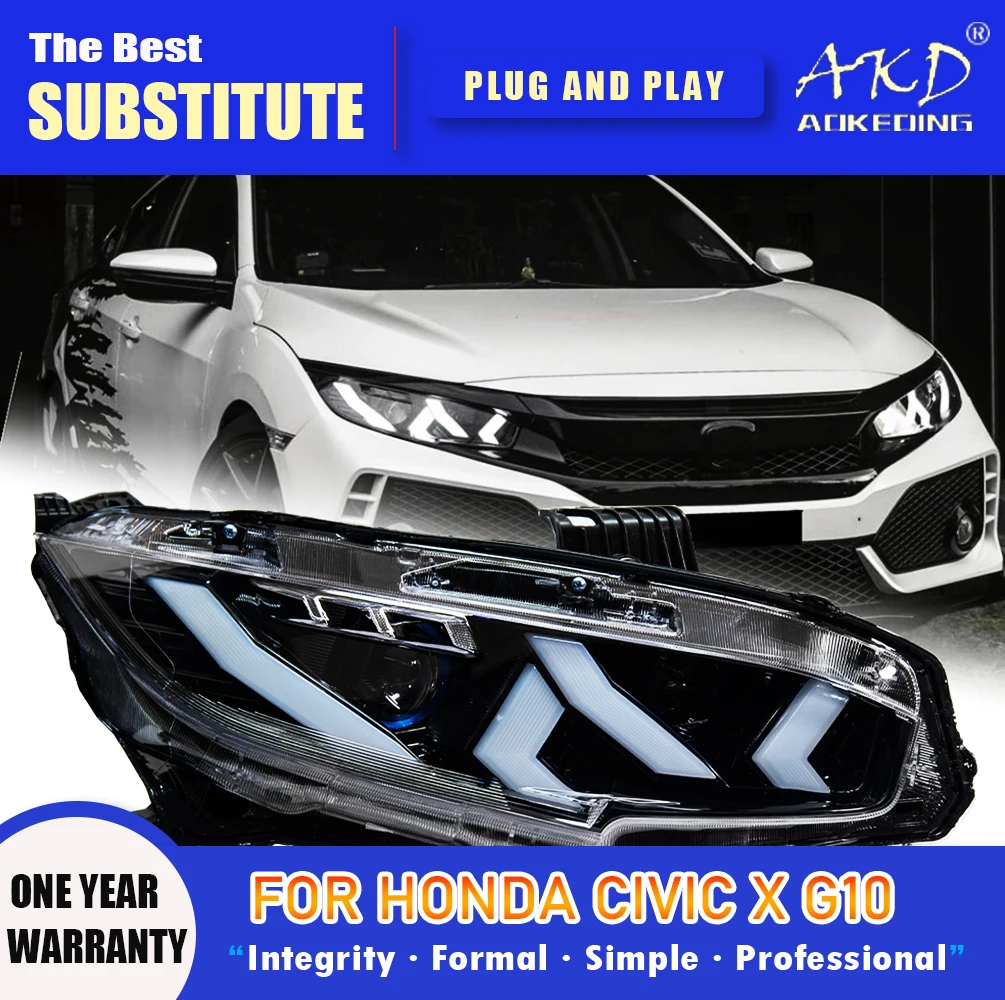 Фара AKD для Honda Civic X G10 Светодиодная фара 2016-2021 Фары Civic DRL Указатель поворота Дальнего света Объектив проектора Angel Eye
Фара AKD для Honda Civic X G10 Светодиодная фара 2016-2021 Фары Civic DRL Указатель поворота Дальнего света Объектив проектора Angel Eye