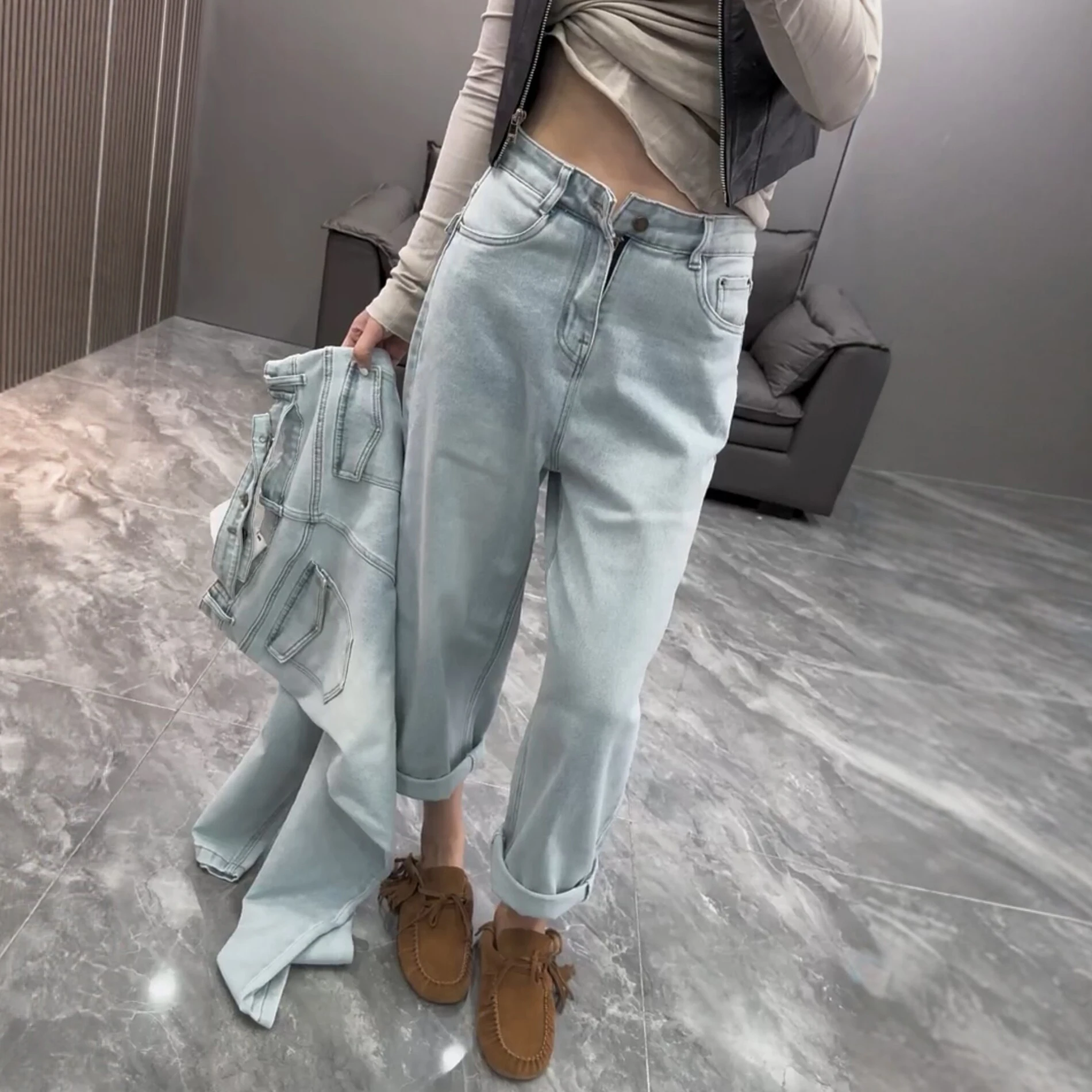 High Waist Banana Nine Points Jeans Women's Slimming Versatile Stylish Spring Summer New plus Size Casual Denim Pants
High Waist Banana Nine Points Jeans Women's Slimming Versatile Stylish Spring Summer New plus Size Casual Denim Pants