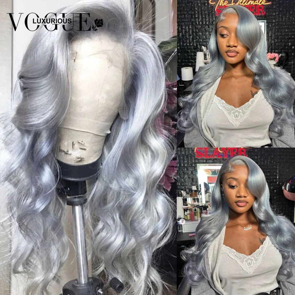 13x4 Lace Frontal Wig Human Hair Pre Plucked Grey Colored Wigs For Women Body Wave Lace Front Wig Human Hair Wig On Sale
13x4 Lace Frontal Wig Human Hair Pre Plucked Grey Colored Wigs For Women Body Wave Lace Front Wig Human Hair Wig On Sale