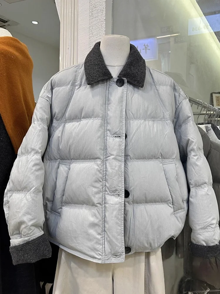 Корейская женская хлопковая куртка свободного кроя с контрастными вставками и воротником, теплая, новинка зимы, модная
Корейская женская хлопковая куртка свободного кроя с контрастными вставками и воротником, теплая, новинка зимы, модная