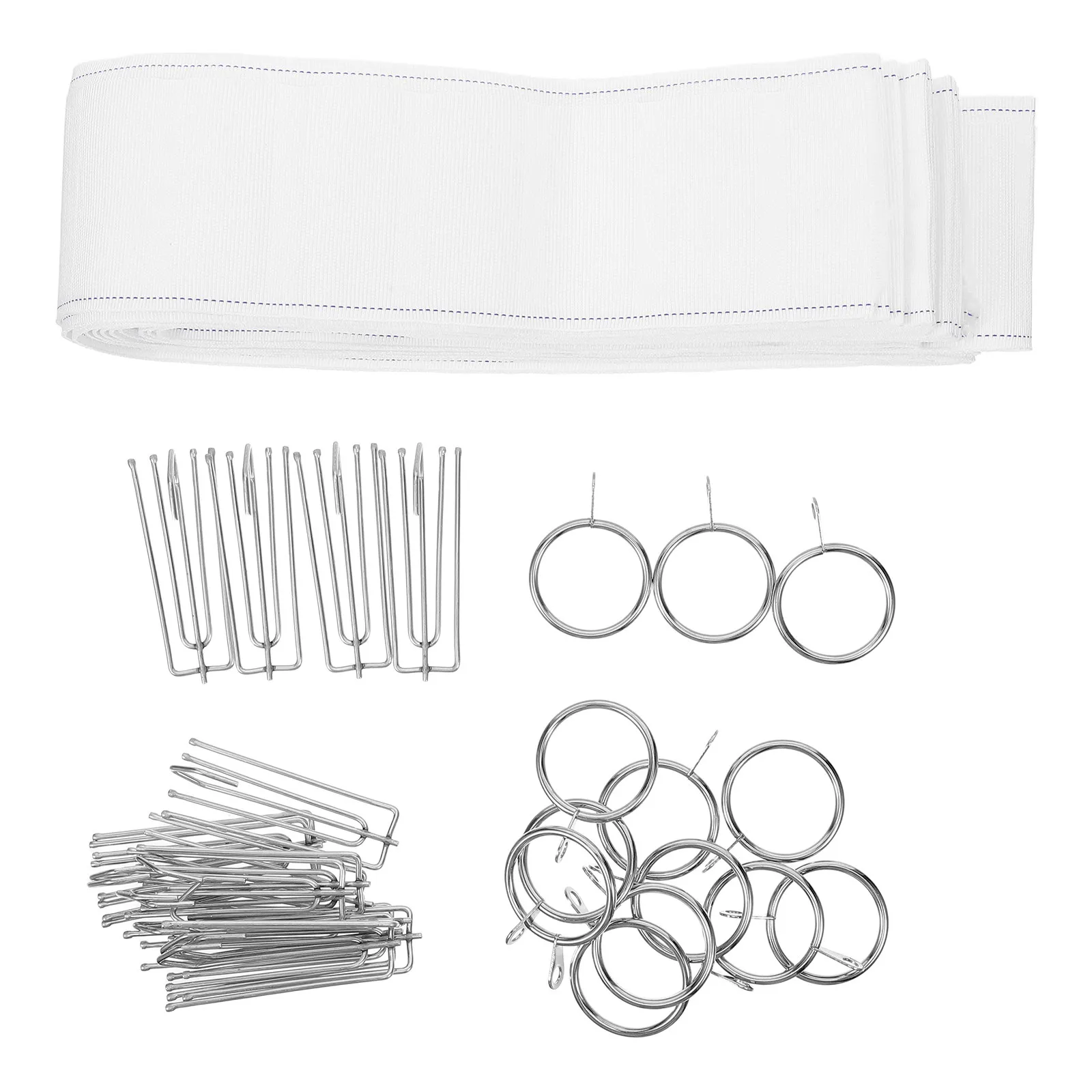 1Set Curtain Pleating Tape Kit 10 Yards Gathering Header with 4 Prong Hooks Universal Fit for Curtain Tracks Stylish Pleats
1Set Curtain Pleating Tape Kit 10 Yards Gathering Header with 4 Prong Hooks Universal Fit for Curtain Tracks Stylish Pleats