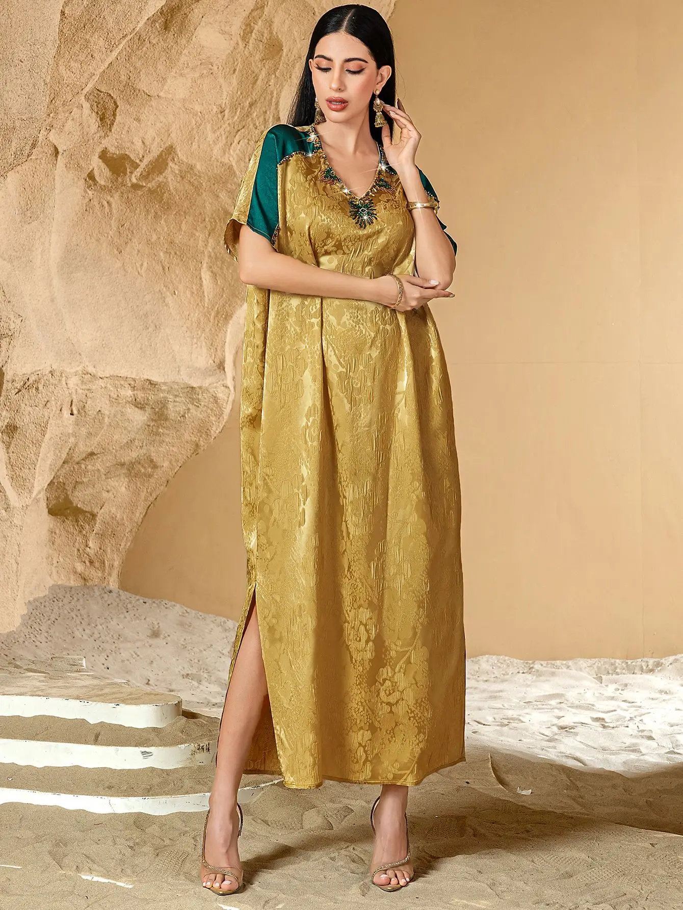 Ramadan Eid Summer Abaya Diamonds Kaftan Women Maxi Dress Muslim Prty Gown Diamonds Jalabiya Caftan Marocain Femme Robe Vestidos
Ramadan Eid Summer Abaya Diamonds Kaftan Women Maxi Dress Muslim Prty Gown Diamonds Jalabiya Caftan Marocain Femme Robe Vestidos