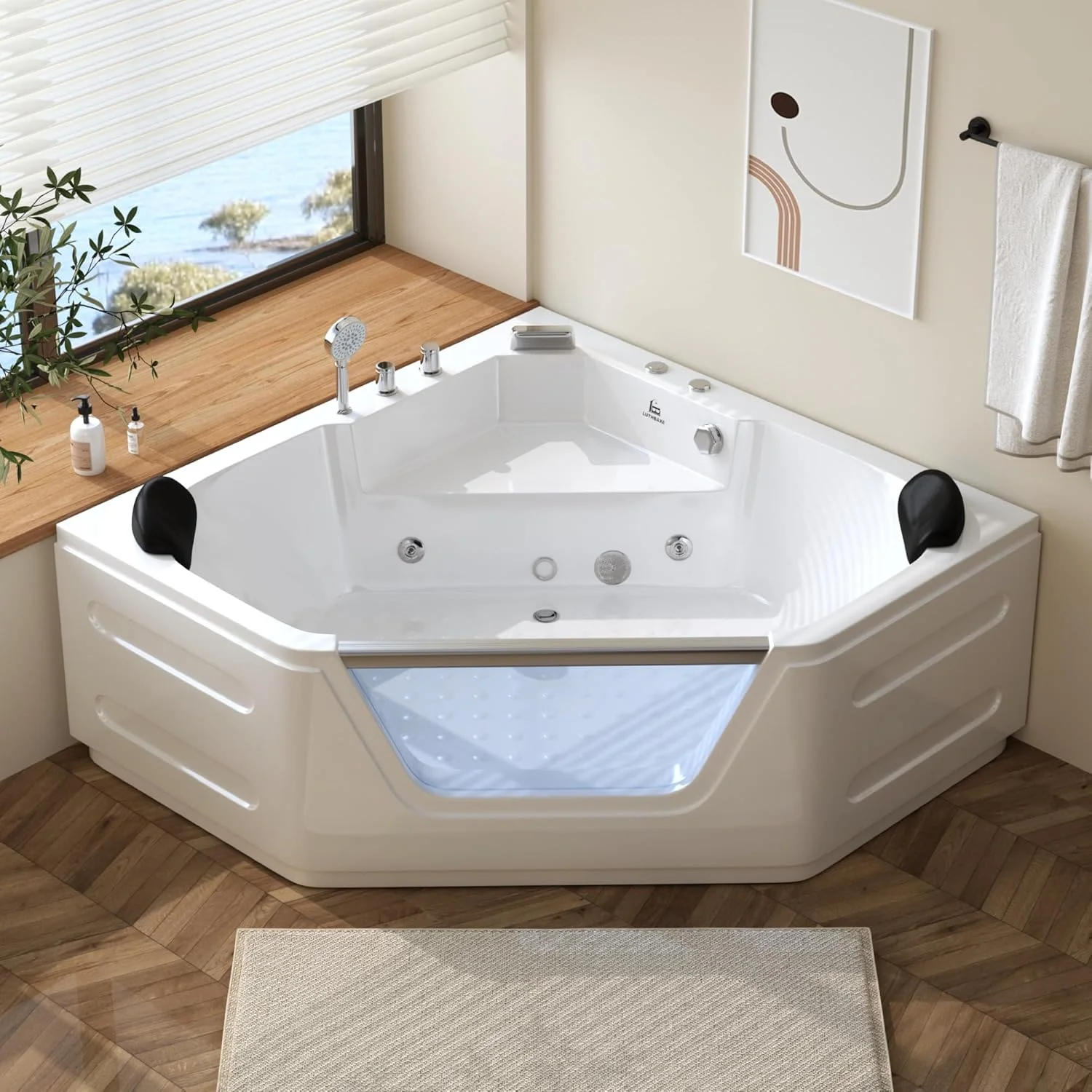 Indoor 2 Person Diamond Jet Acrylic Massage Bathtub Surf Spa With Lights Villa Comfortable and health-preserving water massage
Indoor 2 Person Diamond Jet Acrylic Massage Bathtub Surf Spa With Lights Villa Comfortable and health-preserving water massage