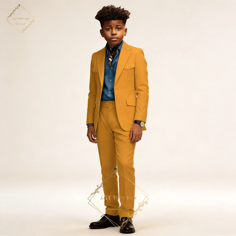 Two-piece formal suit for boys, custom-made Zhongshan suit style, elegant set suitable for boys aged 2-16.
Two-piece formal suit for boys, custom-made Zhongshan suit style, elegant set suitable for boys aged 2-16.