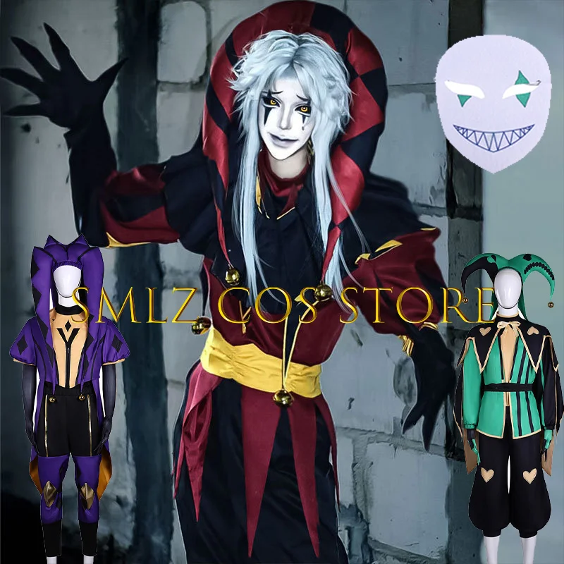 Game The Freak Circus Cosplay IN STOCK Pierrot Harlequin Jester Cosplay Costume Wacky Clown Uniform Halloween Party Play Outfit
Game The Freak Circus Cosplay IN STOCK Pierrot Harlequin Jester Cosplay Costume Wacky Clown Uniform Halloween Party Play Outfit