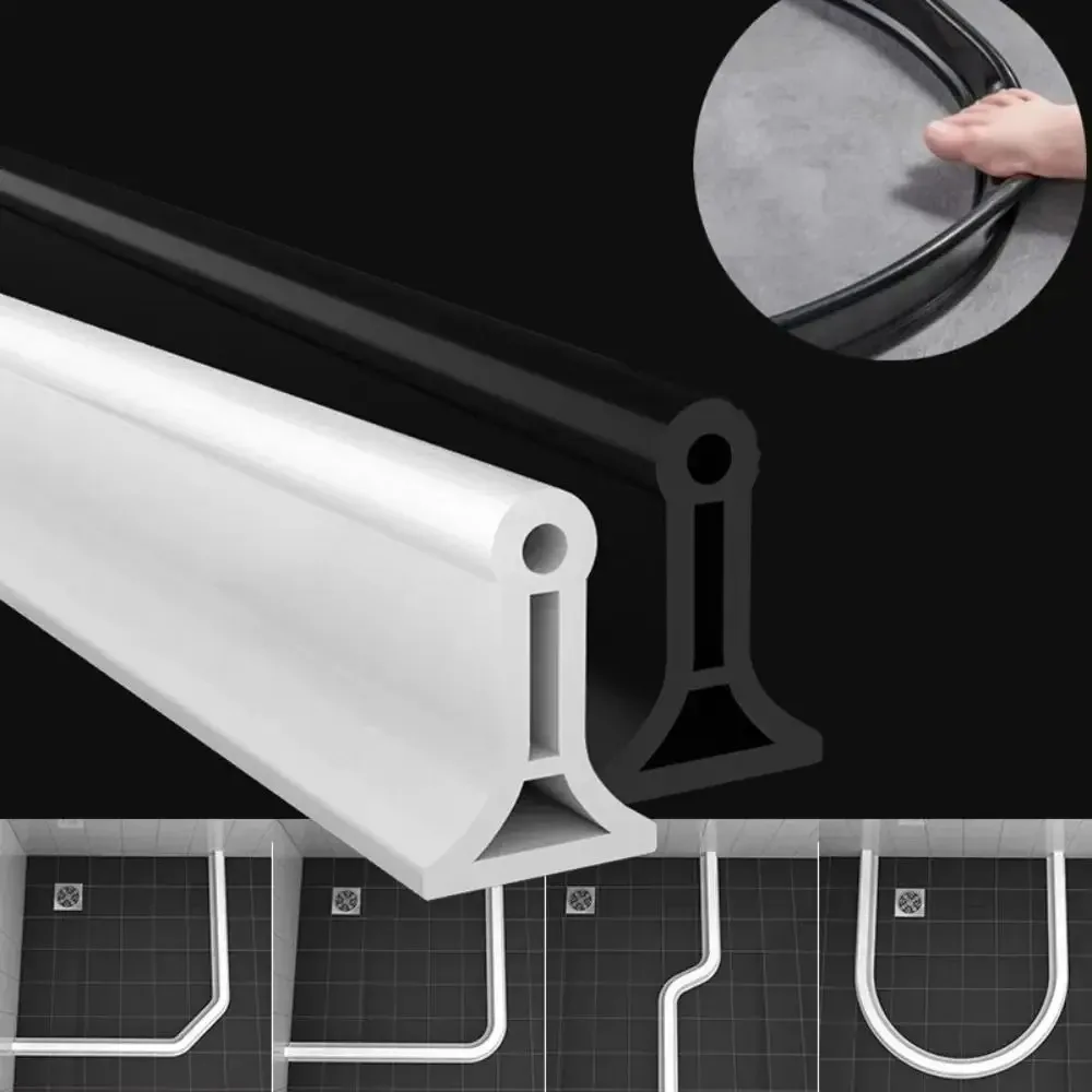 1Pc 1m/2m Self-Adhesive Water Barrier Bendable Water Stopper Retaining Strip Bathroom Door Washing Machine Shower Dam Barrier
1Pc 1m/2m Self-Adhesive Water Barrier Bendable Water Stopper Retaining Strip Bathroom Door Washing Machine Shower Dam Barrier