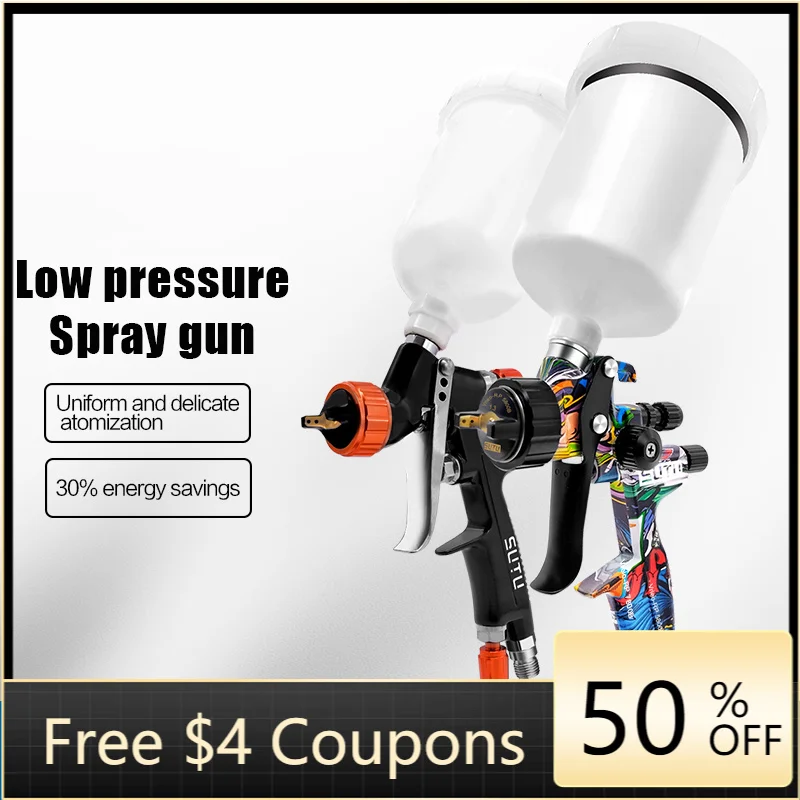 SUTU 5800 1.3mm with mini88 1.0mm spray gun set, pneumatic tools for car painting and furniture repair
SUTU 5800 1.3mm with mini88 1.0mm spray gun set, pneumatic tools for car painting and furniture repair