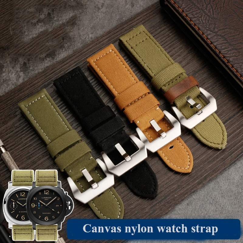 New Canvas watch strap watch accessorie for Panerai strap for Lumino 312 universal nylon wristband 24mm Men Bracelet Green Black
New Canvas watch strap watch accessorie for Panerai strap for Lumino 312 universal nylon wristband 24mm Men Bracelet Green Black
