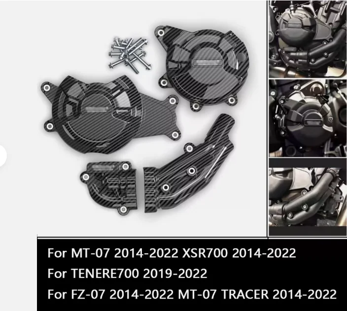EU QUALITY Motorcycle Engine Cover Clutch Cover Protection Set For Yamaha MT-07 XSR700 FZ-07 MT-07 TRACER 14-24 TENERE 700 MT07
EU QUALITY Motorcycle Engine Cover Clutch Cover Protection Set For Yamaha MT-07 XSR700 FZ-07 MT-07 TRACER 14-24 TENERE 700 MT07