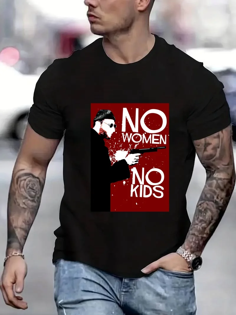 No Women No Kids Print Men's Street Fashion Crew Neck T-Shirt Summer Casual Comfort T-Shirt Men's Daily Vacation Clothing Top
No Women No Kids Print Men's Street Fashion Crew Neck T-Shirt Summer Casual Comfort T-Shirt Men's Daily Vacation Clothing Top