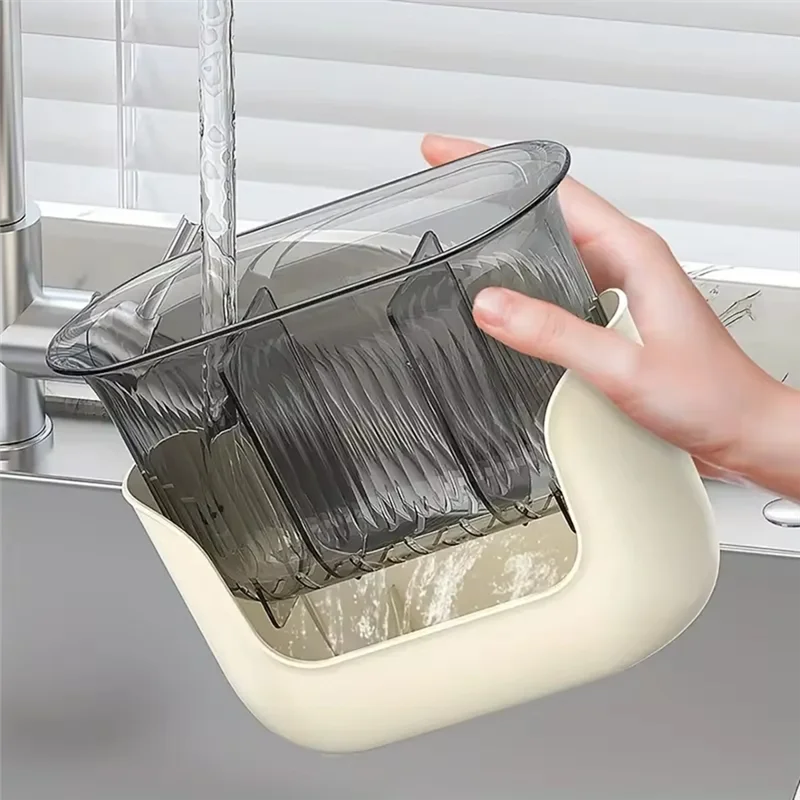 ABVJ-Multifunctional Kitchen Cutlery Holder With Drain Storage, 3-Compartment Flatware Organizer, Home Kitchen Accessories
ABVJ-Multifunctional Kitchen Cutlery Holder With Drain Storage, 3-Compartment Flatware Organizer, Home Kitchen Accessories