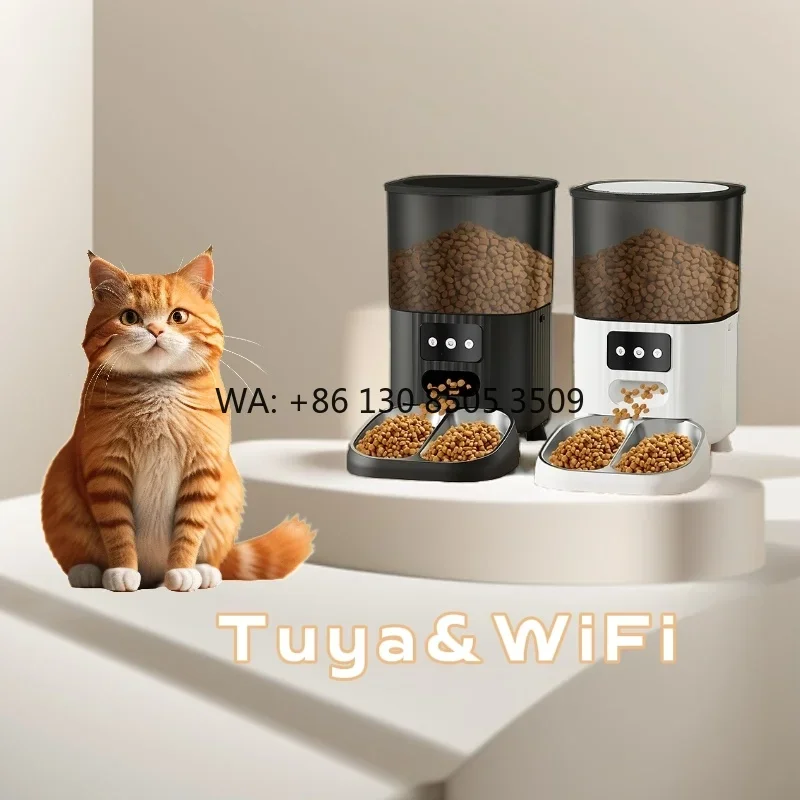 Stainless Steel Plastic Automatic Dog Feeder 4.5L Waterproof WiFi TUYA App Control Ultra Quiet Indoor Outdoor Use Love Design
Stainless Steel Plastic Automatic Dog Feeder 4.5L Waterproof WiFi TUYA App Control Ultra Quiet Indoor Outdoor Use Love Design