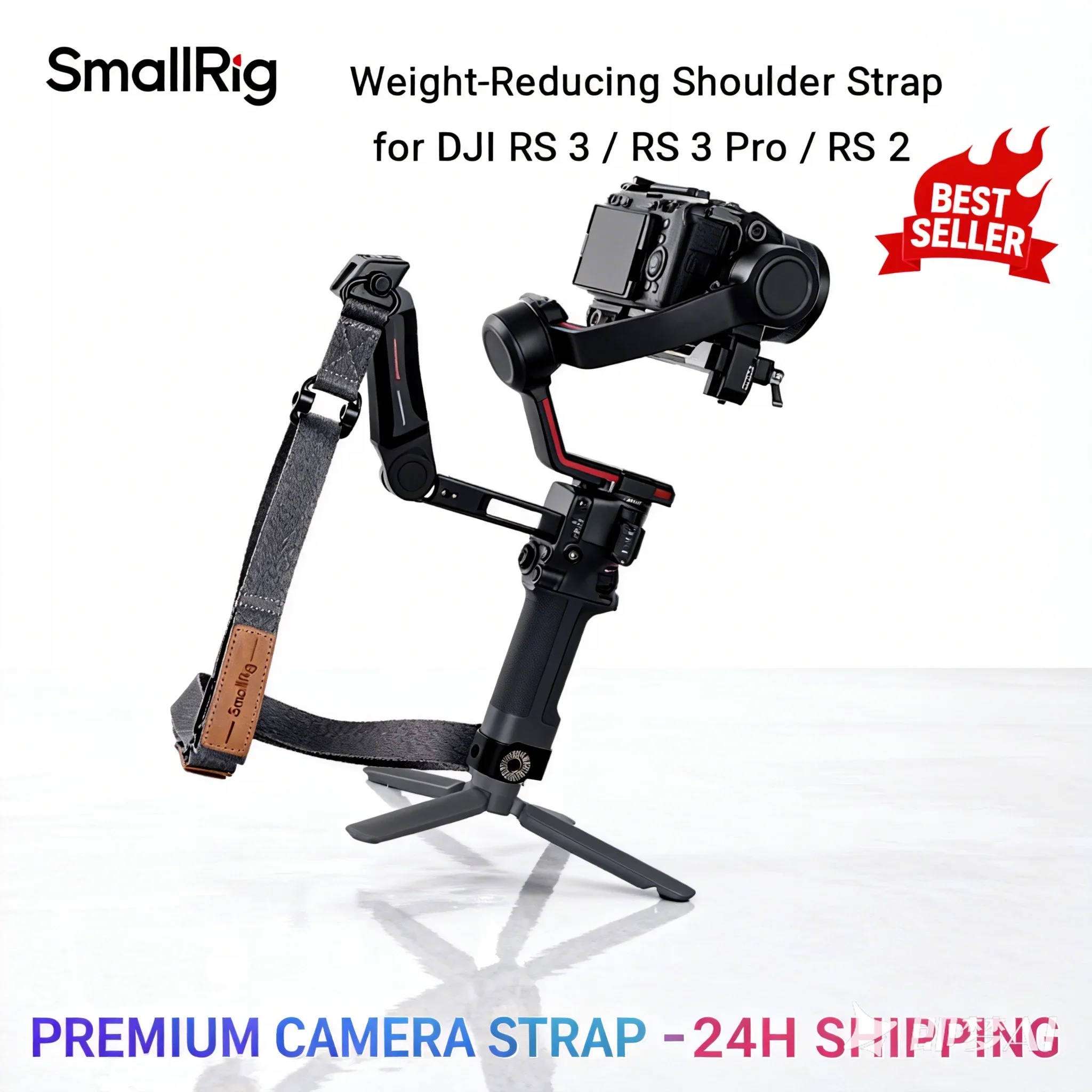 SmallRig RS3 RS2 Weight-Reducing Shoulder Strap Compatible wIth Sling Handle for DJI Gimbal Belt for DJI RS4/RS3 Pro/RS4Pro 4118
SmallRig RS3 RS2 Weight-Reducing Shoulder Strap Compatible wIth Sling Handle for DJI Gimbal Belt for DJI RS4/RS3 Pro/RS4Pro 4118