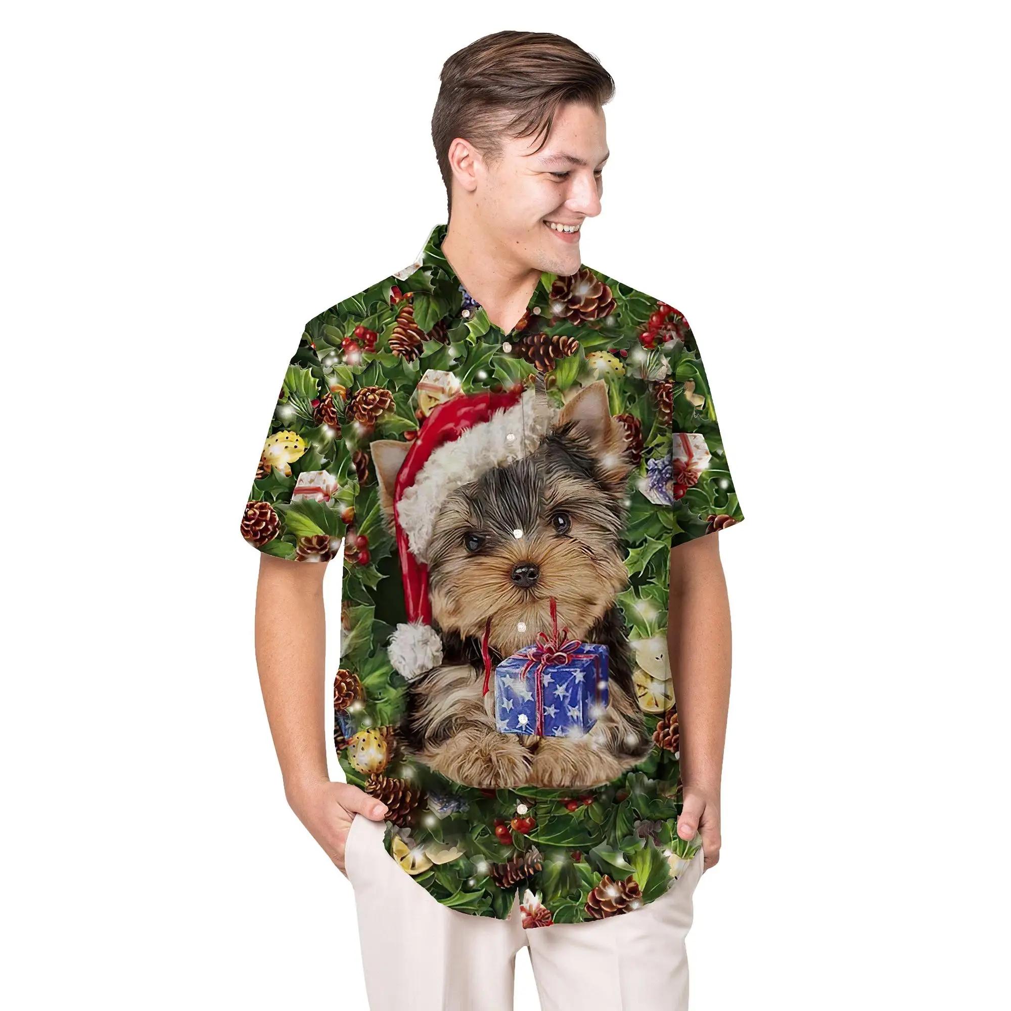 Jumeast Yorkshire Terrier Men Hawaiian Shirt Christmas Tree Pattern 3D Print Aloha Shirts Unisex Baggy Streetwear Beach Clothes
Jumeast Yorkshire Terrier Men Hawaiian Shirt Christmas Tree Pattern 3D Print Aloha Shirts Unisex Baggy Streetwear Beach Clothes