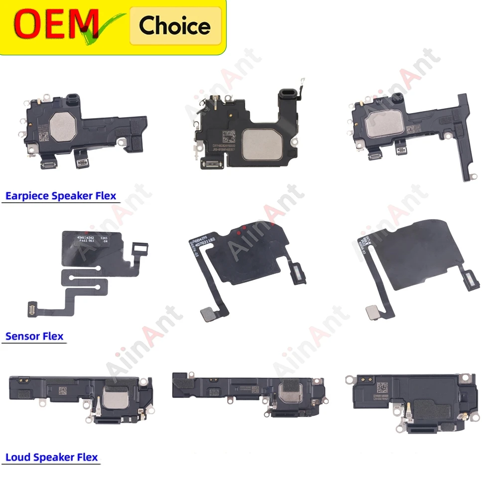 OEM Phone Top Proximity Sensor Sound Ear Earpiece Loudspeaker Loud Speaker Flex Cable For iPhone 16 Plus Pro Max 16e e
OEM Phone Top Proximity Sensor Sound Ear Earpiece Loudspeaker Loud Speaker Flex Cable For iPhone 16 Plus Pro Max 16e e