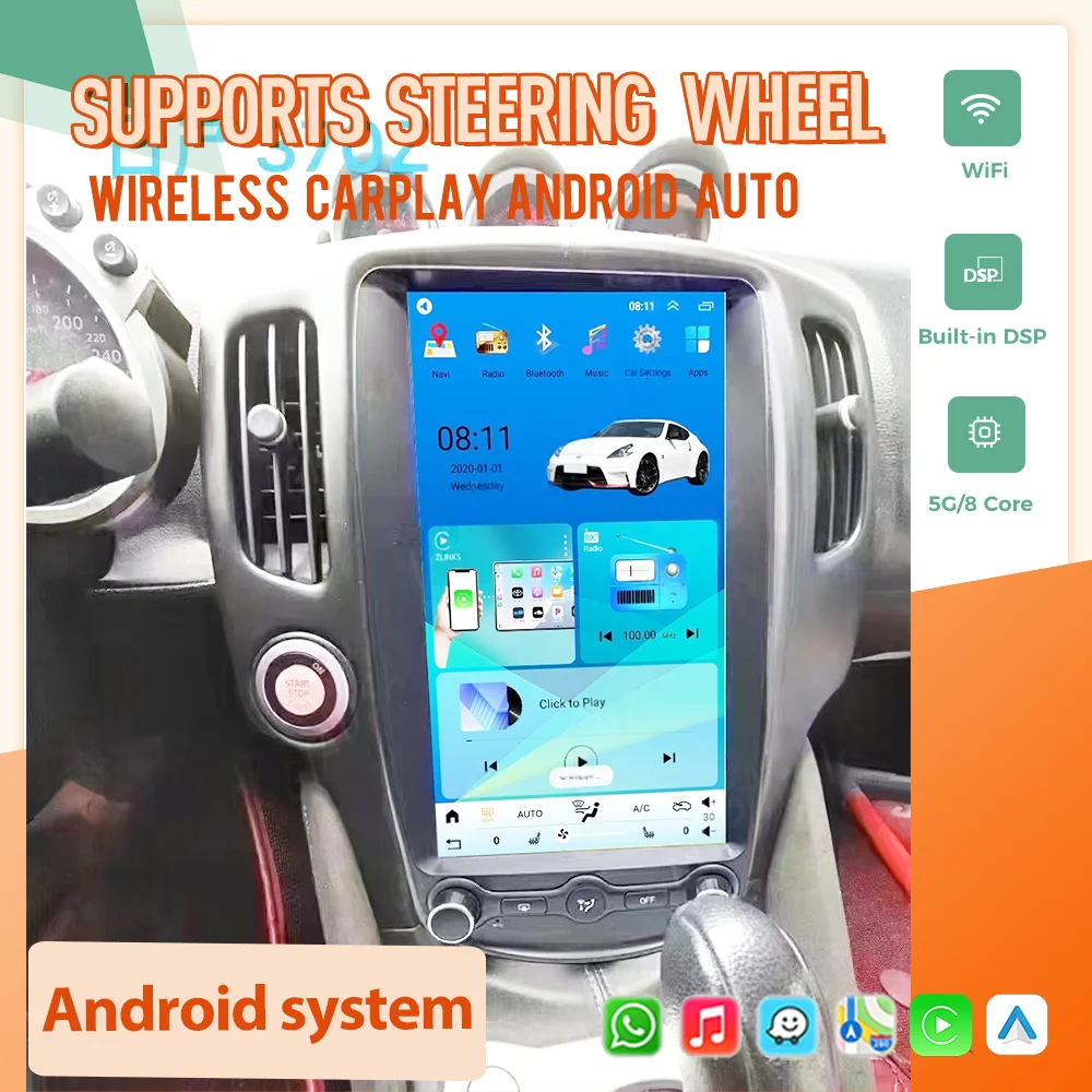 13.8' Car Radio Android 14 For Nissan 370Z 2009-2021 Upgrade Wireless CarPlay Android Autoaudio 8 Core Stereo GPS Player Head
13.8' Car Radio Android 14 For Nissan 370Z 2009-2021 Upgrade Wireless CarPlay Android Autoaudio 8 Core Stereo GPS Player Head