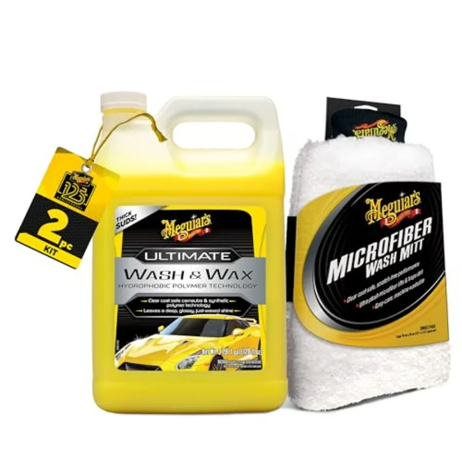 Car Wash Bundle - Ultimate Wash Wax Soap 1 Gallon,Microfiber Mitt, Wax Protection, Blue, All-in-One Car Cleaning Kit for Exteri
Car Wash Bundle - Ultimate Wash Wax Soap 1 Gallon,Microfiber Mitt, Wax Protection, Blue, All-in-One Car Cleaning Kit for Exteri