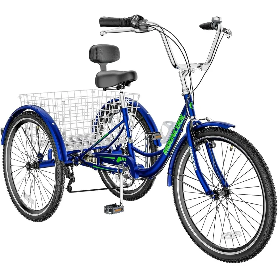 Adult Tricycles 3 Wheel Bikes for Adults 20 24 26 Inch 7 Speed Adult Trikes Bicycles Cruise Trike with Shopping Basket for Seni
Adult Tricycles 3 Wheel Bikes for Adults 20 24 26 Inch 7 Speed Adult Trikes Bicycles Cruise Trike with Shopping Basket for Seni