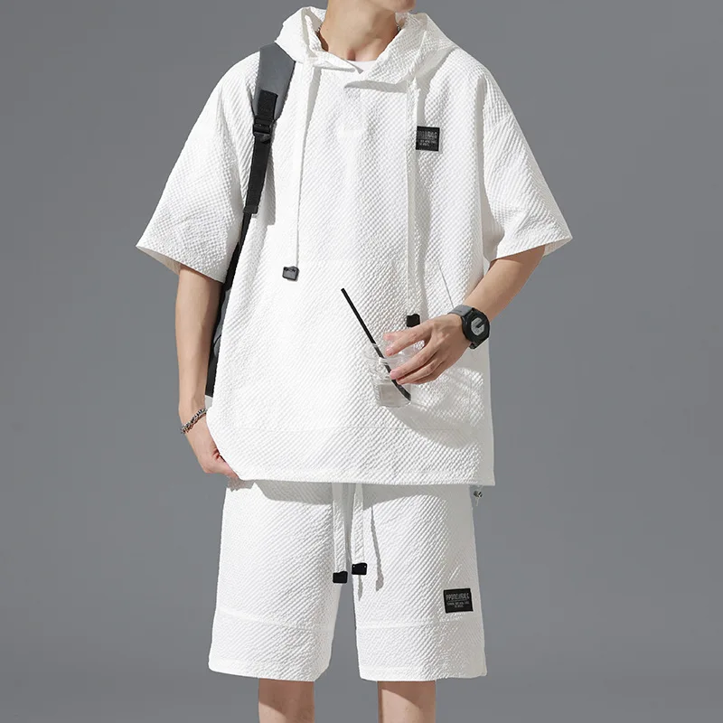 M-XXXXXL Plus Size Men's Casual Tracksuit Set Hooded Short Sleeve Top and Shorts Two Piece Set for Jogging Daily Wear Clothing
M-XXXXXL Plus Size Men's Casual Tracksuit Set Hooded Short Sleeve Top and Shorts Two Piece Set for Jogging Daily Wear Clothing