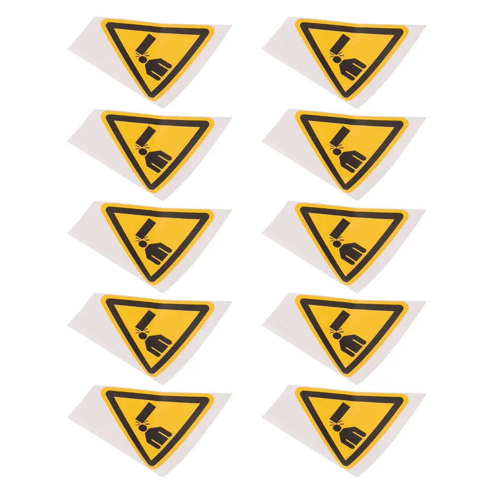 10pcs Safety Reminder Stickers Warning Signs Caution Decals Watch Self Adhesive Triangle Traffic Signs Machine Equipment
10pcs Safety Reminder Stickers Warning Signs Caution Decals Watch Self Adhesive Triangle Traffic Signs Machine Equipment
