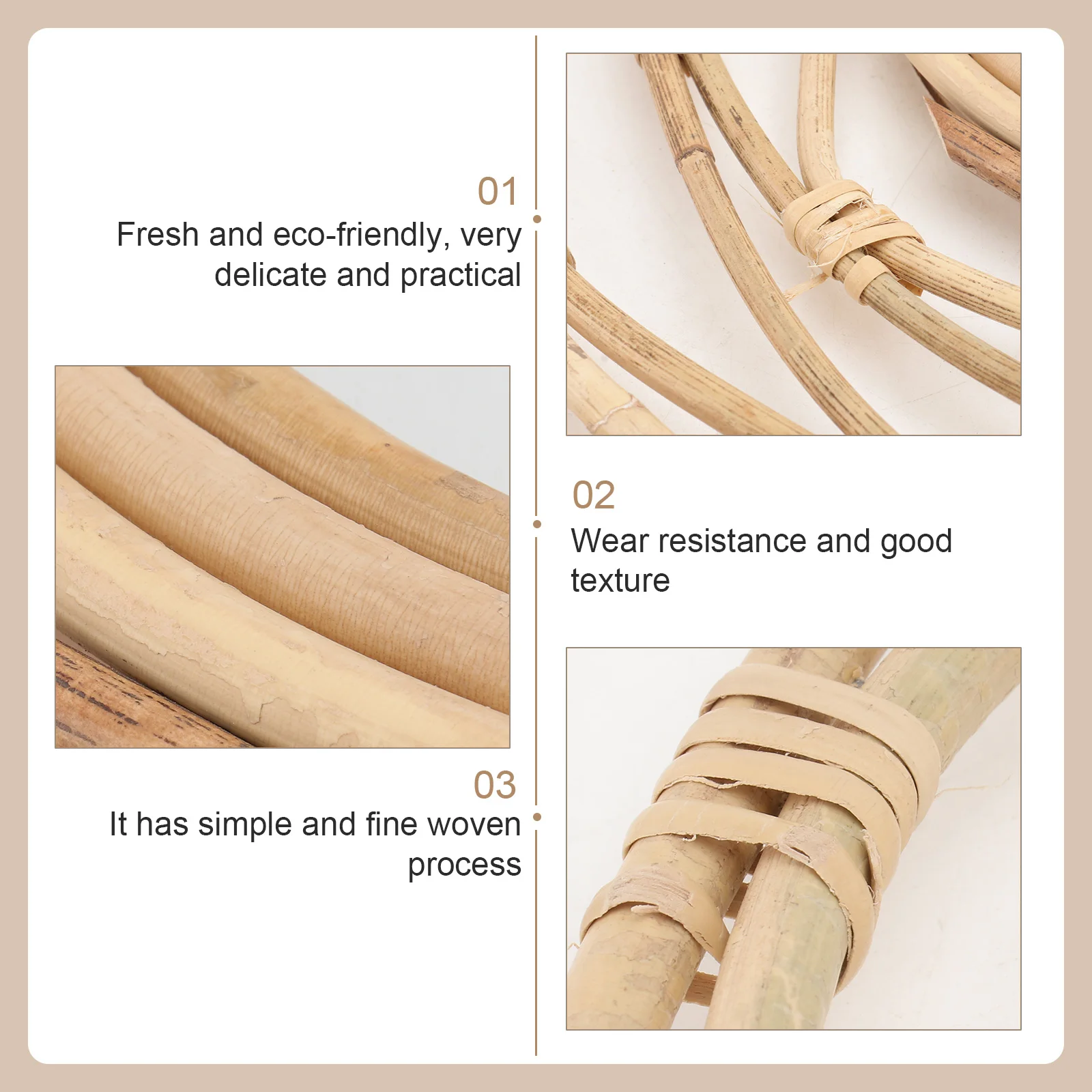 1Pcs Willow Woven Wall Mounted Mirror Khaki Natural Material Eco-Friendly Odorless Home Decor Creative Appearance
1Pcs Willow Woven Wall Mounted Mirror Khaki Natural Material Eco-Friendly Odorless Home Decor Creative Appearance