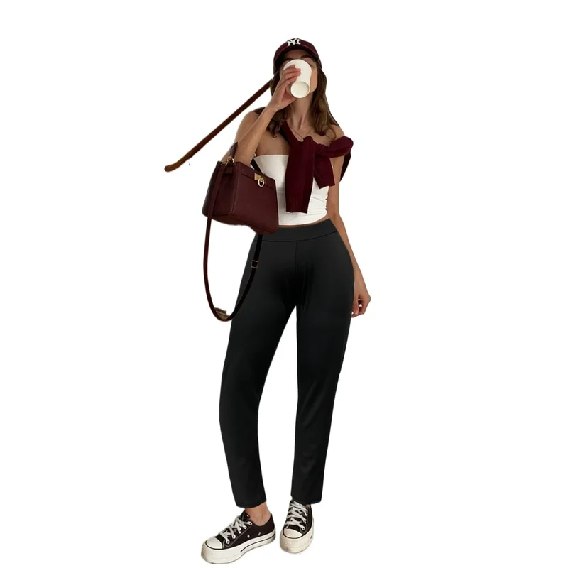 2026 Plus Size Black Elastic Skinny Trousers for All Seasons
2026 Plus Size Black Elastic Skinny Trousers for All Seasons