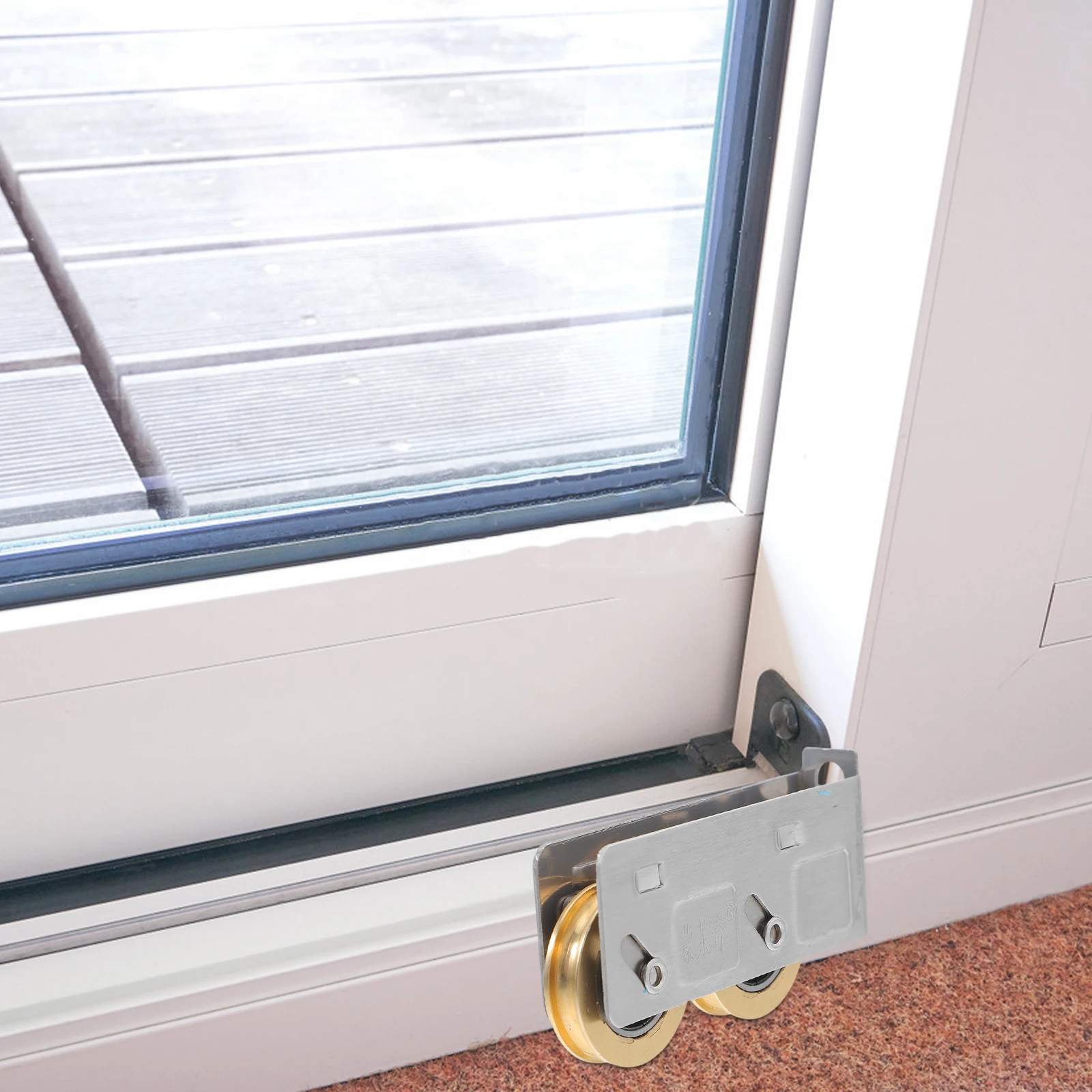 2pcs Stainless Steel Window Door Pulley Double Copper Wheel High Load Capacity Sliding Glass Hardware Wardrobe Barn Track
2pcs Stainless Steel Window Door Pulley Double Copper Wheel High Load Capacity Sliding Glass Hardware Wardrobe Barn Track