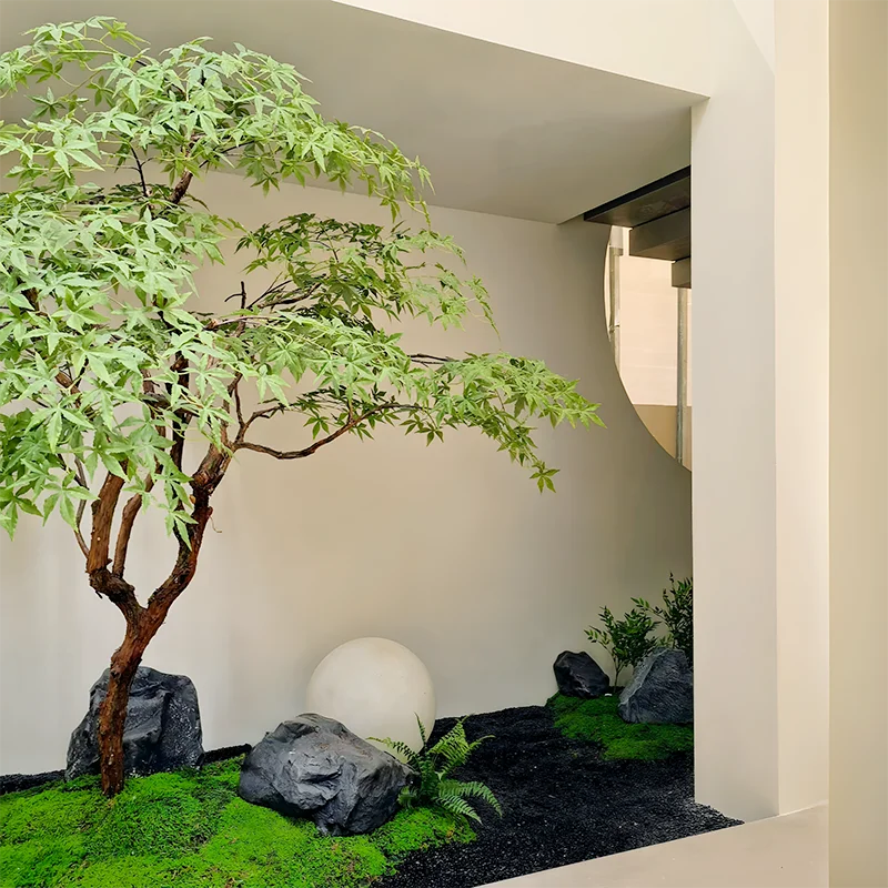 Simulation tree green maple horse drunk wood green plant indoor landscaping under stairs decoration fake modeling
Simulation tree green maple horse drunk wood green plant indoor landscaping under stairs decoration fake modeling
