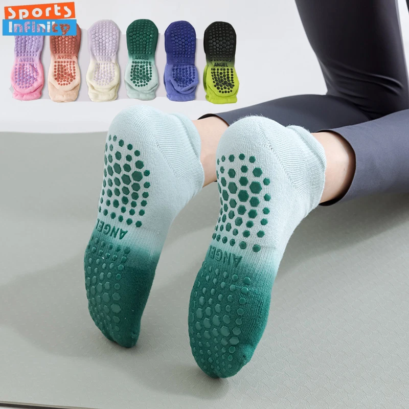 Новые утолщенные градиентные носки для йоги, женские противоскользящие профессиональные носки для пилатеса, домашние танцевальные батутные носки для фитнеса, женские носки
Новые утолщенные градиентные носки для йоги, женские противоскользящие профессиональные носки для пилатеса, домашние танцевальные батутные носки для фитнеса, женские носки