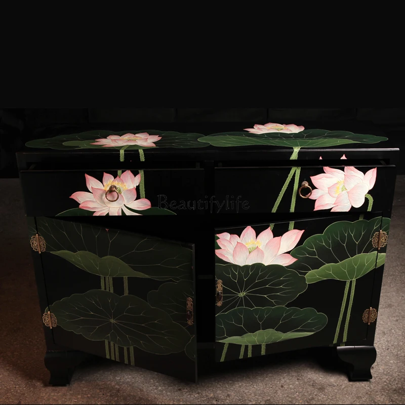 New Chinese-style entrance cabinet, shoe cabinet, modern dining side cabinet at home door
New Chinese-style entrance cabinet, shoe cabinet, modern dining side cabinet at home door