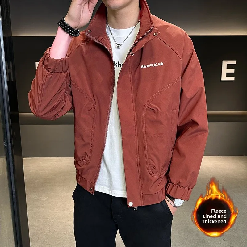 High Quali Thiened Cotton Jaet Stand Collar New Arrival Men's Spring Autumn Zipper Closure Color Commute Sle
High Quali Thiened Cotton Jaet Stand Collar New Arrival Men's Spring Autumn Zipper Closure Color Commute Sle