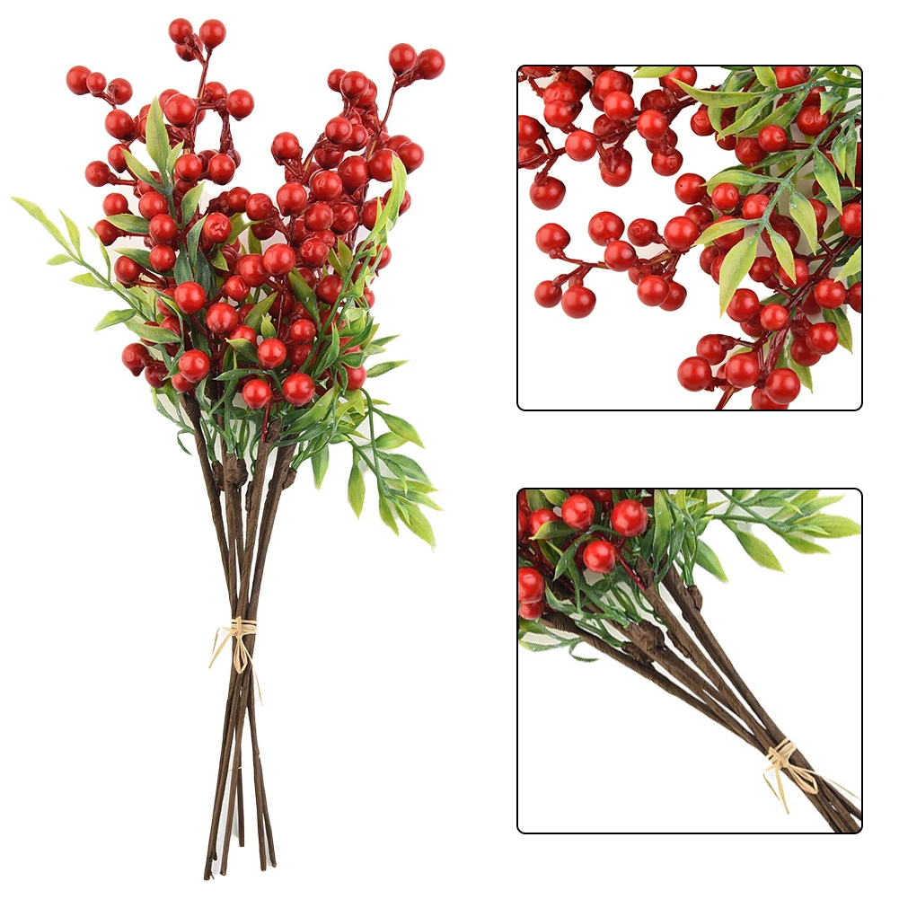 6 Branch Berry Artificial Flowers Christmas Fake Flower New Year Xmas Home Decor Art DIY Ornament Room Decoration
6 Branch Berry Artificial Flowers Christmas Fake Flower New Year Xmas Home Decor Art DIY Ornament Room Decoration