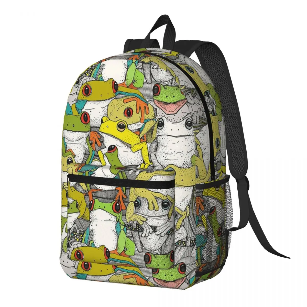 Colorful Tree Frog Cartoon Pattern Backpack Daypack Large Capacity Boys Girls BookBag School Bag Shoulder Bags for Men Women
Colorful Tree Frog Cartoon Pattern Backpack Daypack Large Capacity Boys Girls BookBag School Bag Shoulder Bags for Men Women