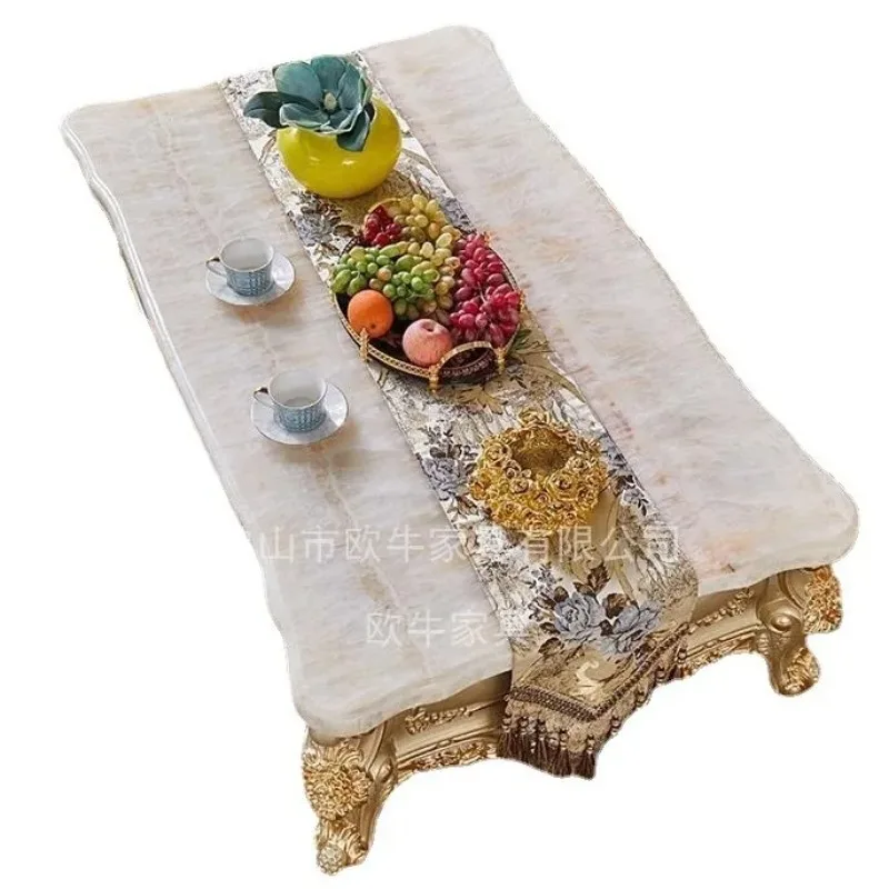 European marble coffee table TV cabinet combination American villa luxury living room tea solid wood
European marble coffee table TV cabinet combination American villa luxury living room tea solid wood