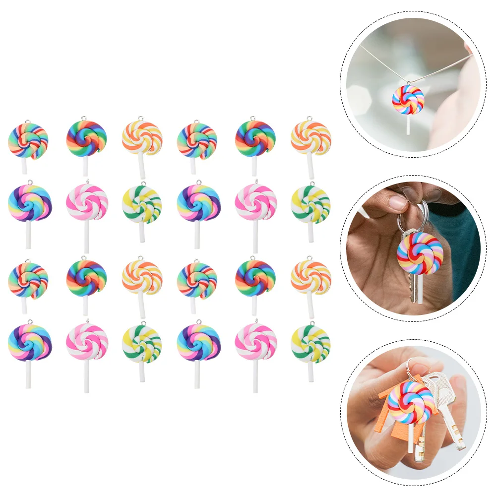 30pcs Lollipop Candy Pendant DIY Jewelry Making Supplies Lollipop Making Charms Durable Keychain Accessories Random Colors
30pcs Lollipop Candy Pendant DIY Jewelry Making Supplies Lollipop Making Charms Durable Keychain Accessories Random Colors