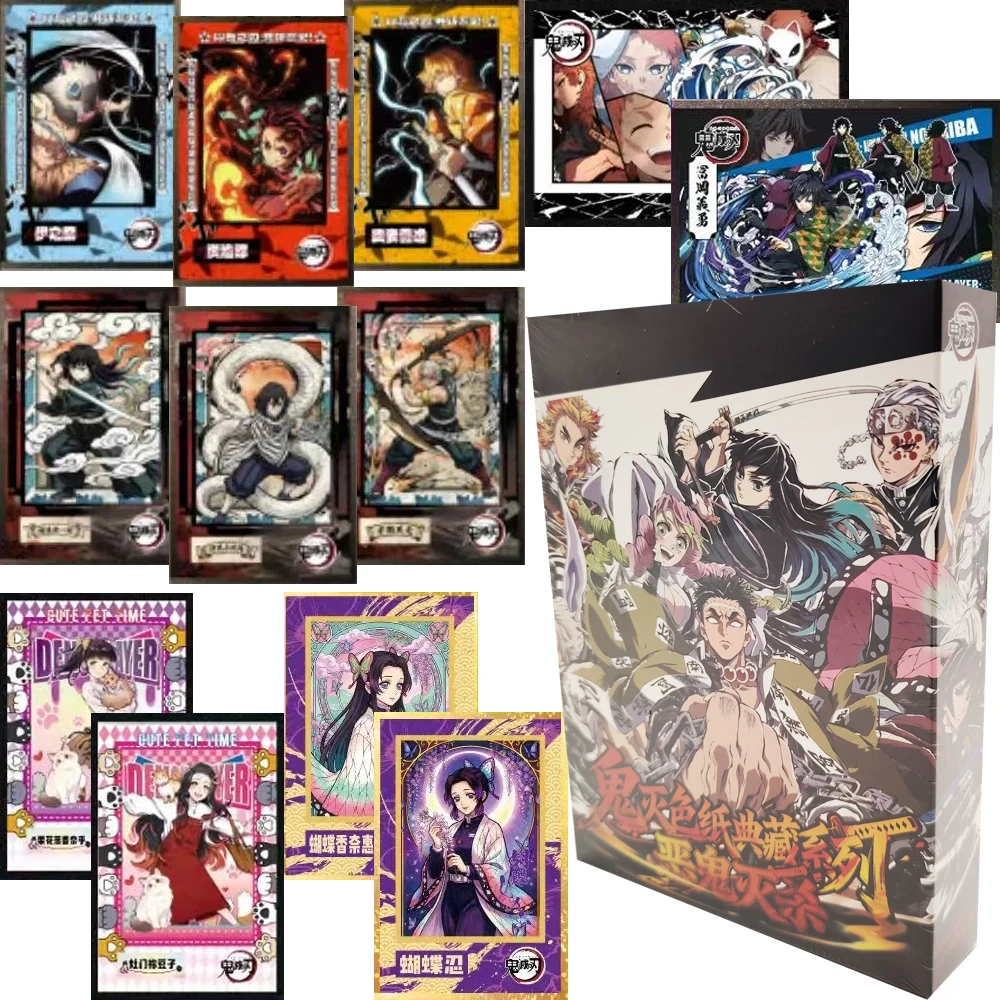 Hot Blooded Anime Demon Slayer Color Paper Collection Cards Rare Cool Characters Exquisite Storyboards Peripheral Cards Fun Gift
Hot Blooded Anime Demon Slayer Color Paper Collection Cards Rare Cool Characters Exquisite Storyboards Peripheral Cards Fun Gift