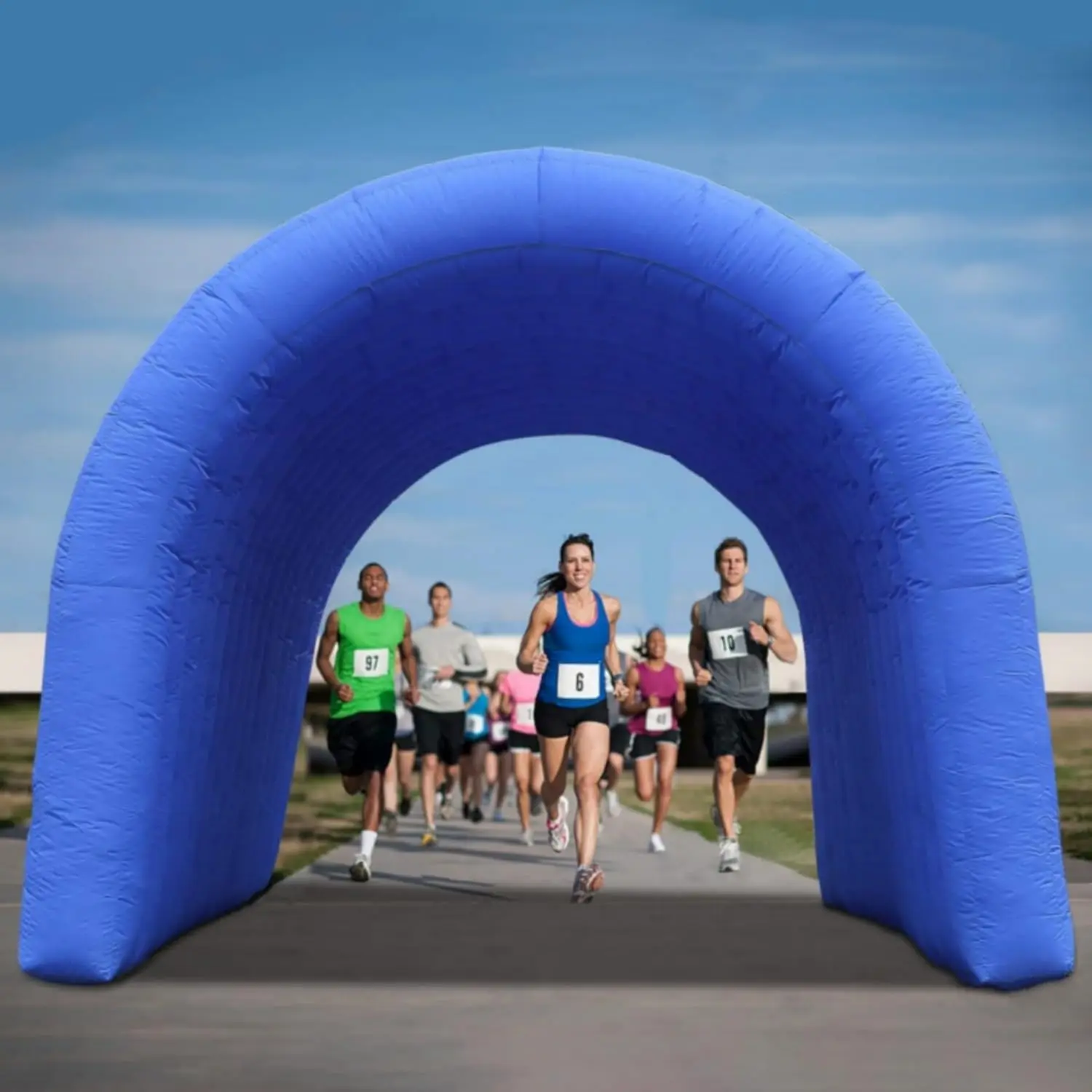 SAYOK 16.7FT Inflatable Tunnel Sport Tunnel Entrance Inflatable Football Tunnel Tent with Blower for Event Exhibition Promotion(Blue, 16.7ft x 9.84ft x 9.19ft)
SAYOK 16.7FT Inflatable Tunnel Sport Tunnel Entrance Inflatable Football Tunnel Tent with Blower for Event Exhibition Promotion(Blue, 16.7ft x 9.84ft x 9.19ft)