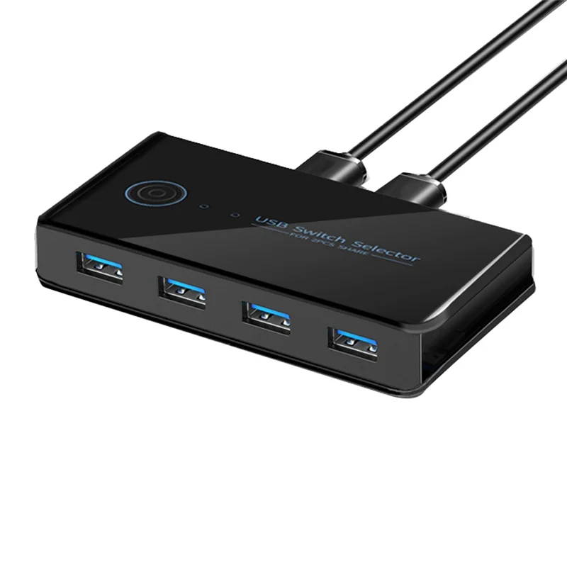Classic-USB KVM Switch USB Shared Switcher 2 In 4 Out For Laptop PC Keyboard Mouse Printer USB Switch Hub Adapter
Classic-USB KVM Switch USB Shared Switcher 2 In 4 Out For Laptop PC Keyboard Mouse Printer USB Switch Hub Adapter