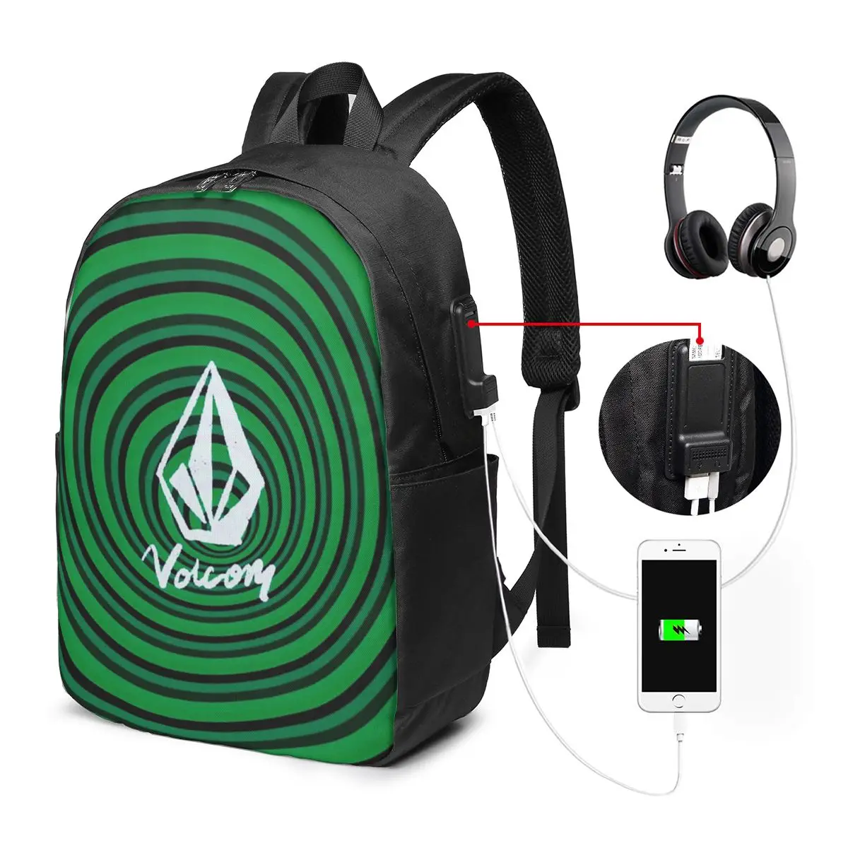 V-Volcom Logo Backpack Travel Notebook Bag Computer College Student School Bag Laptop Shoulder Bags for Men Women
V-Volcom Logo Backpack Travel Notebook Bag Computer College Student School Bag Laptop Shoulder Bags for Men Women