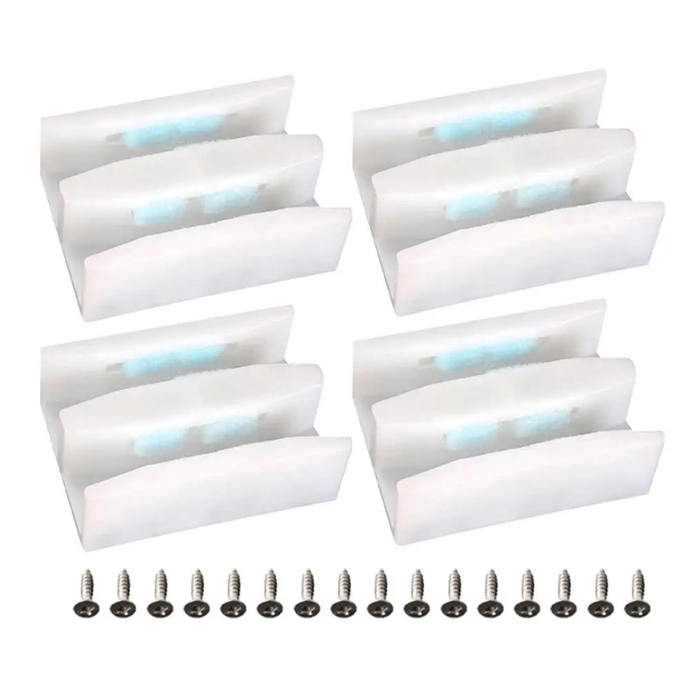 4 Sets Shower Door Guides Bottom Mount Glass Sliding Replacement Parts Stable Durable Easy Installation AntiSlip Design
4 Sets Shower Door Guides Bottom Mount Glass Sliding Replacement Parts Stable Durable Easy Installation AntiSlip Design