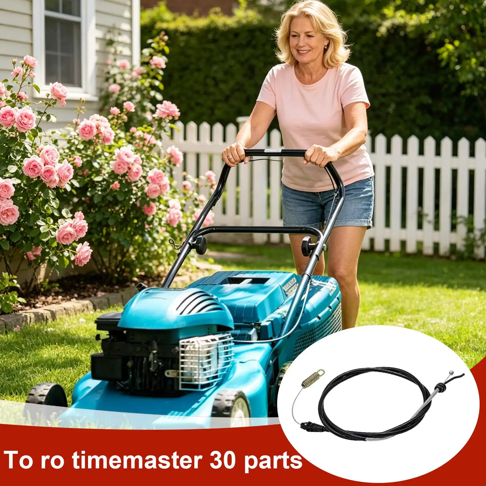 Lawn Mower Control Cable Traction String Fit 30in Machine Lawn Mower Parts For Engine Drive Repair Yard Garden Farm Outdoor Park
Lawn Mower Control Cable Traction String Fit 30in Machine Lawn Mower Parts For Engine Drive Repair Yard Garden Farm Outdoor Park
