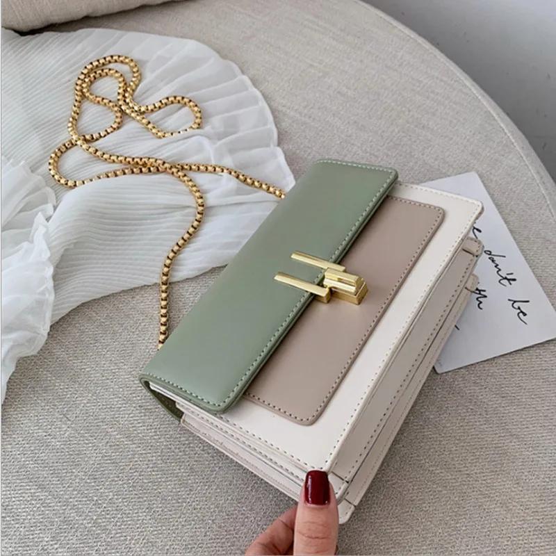 Korean Style Contrast Color Women's Bag 2024 New Fashion Casual Chip Chain Shoulder Bag Purse
Korean Style Contrast Color Women's Bag 2024 New Fashion Casual Chip Chain Shoulder Bag Purse