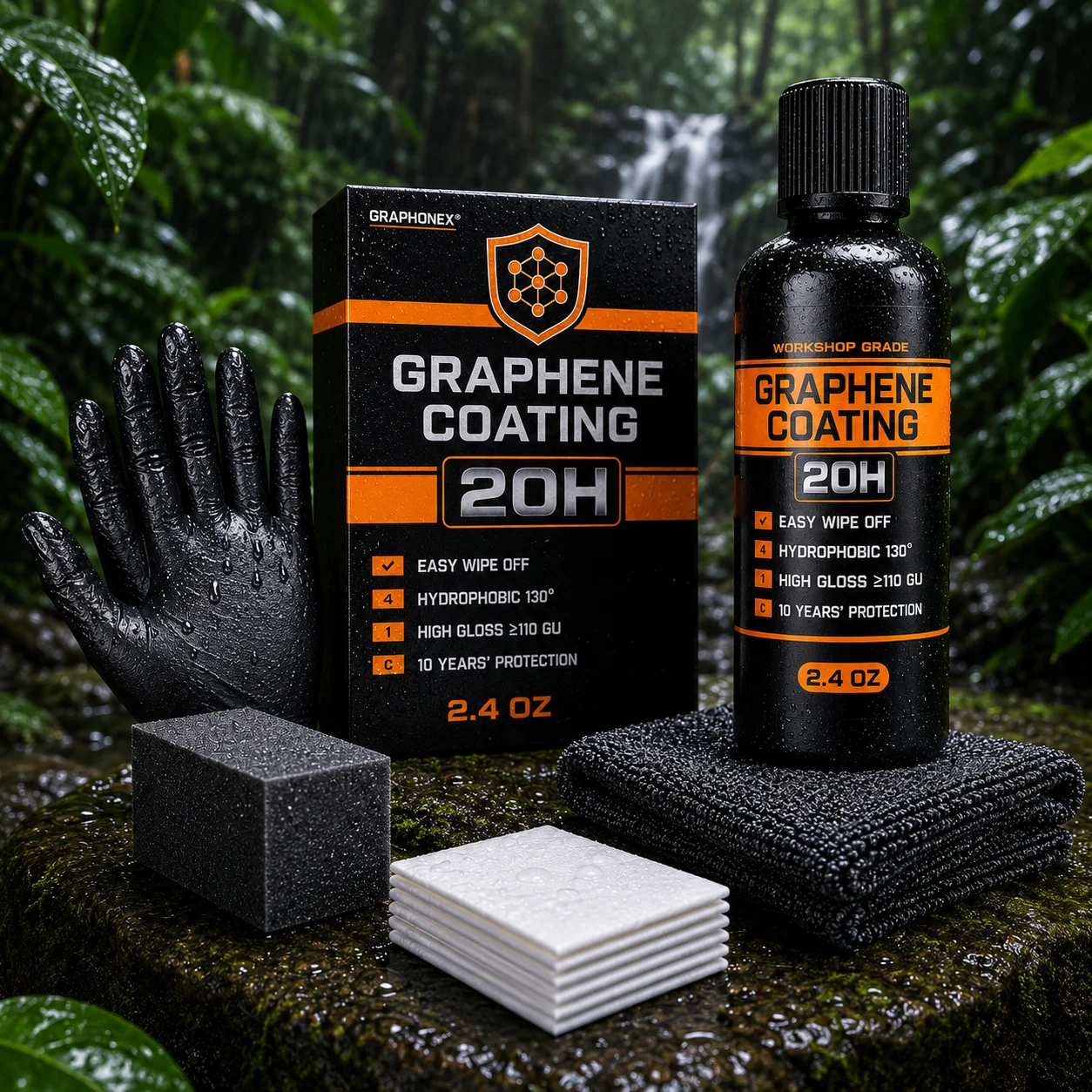 Graphene Nano Ceramic Coating Spray Car Hydrophobic Auto Body Shine Armor Wax Crystal Plating Quick Nano-Coating Paint Cleaner
Graphene Nano Ceramic Coating Spray Car Hydrophobic Auto Body Shine Armor Wax Crystal Plating Quick Nano-Coating Paint Cleaner